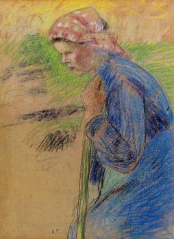 Camille Pissarro : Young Peasant Girl